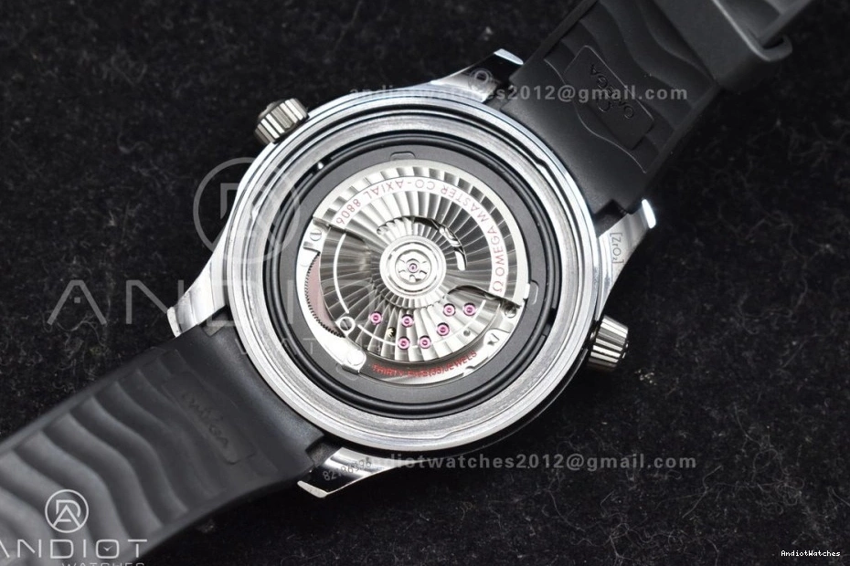 VSF A Best Edition Black Strap 300M PVD 1081 Dial Seamaster Diver GoAnywhere Black Rubber on 0116